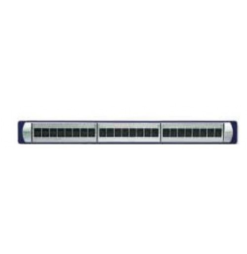Equipped panel 1U UTP Cat 6 with 24 RJ 45 Keystone Connectors, Non - Shutter